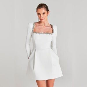 NWT Nadine Merabi Kimberly White Dress